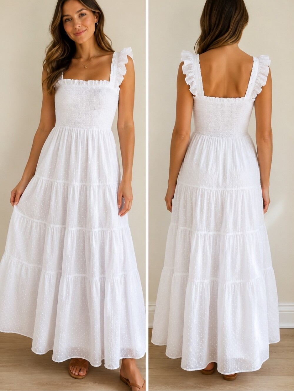 Hill House Home Ellie Nap Dress White Swiss Dot NWT XS Cottagecore Bridal
